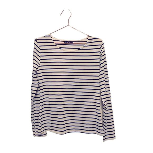 Just Quella Tops - Just Quella basic fitted Long sleeve striped top